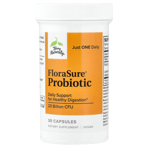 Terry Naturally, FloraSure®, пробиотик, 30 капсул