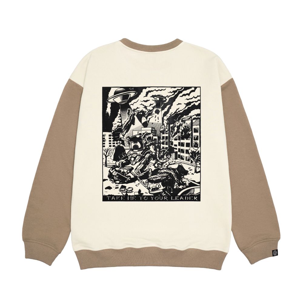 Толстовка Hook Лидер колорблок бежевый