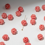 Подвеска резная "Бутон", 8мм, коралловая пудра