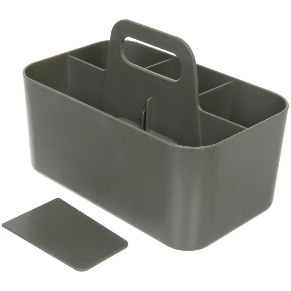 Органайзер для хранения с ручкой «ИДЕАДОМА», пять отделений, цвет хаки, 25*15.5*17см