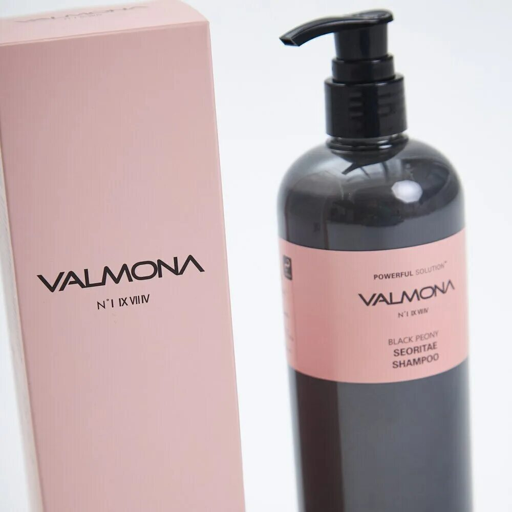 Шампунь для волос ЧЕРНЫЙ ПИОН/БОБЫ Powerful Solution Black Peony Seoritae Shampoo, VALMONA