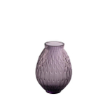 Ваза Lalique Plumes фиолетовая, 14.7 см
