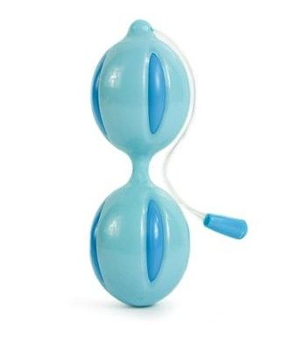 Голубые вагинальные шарики Climax V-Ball Blue Vagina Balls (Цвет: голубой)