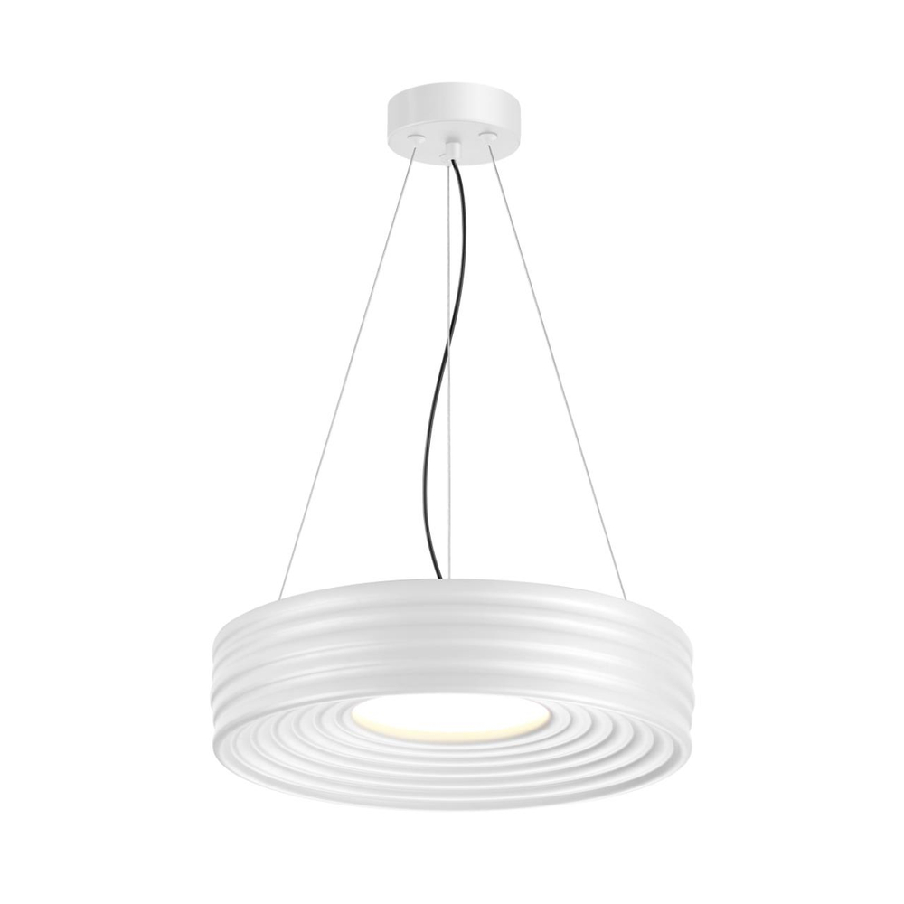 7704/40L AVRA LED SN 583 Светильник металл/пластик/белый LED 40Вт 4000K D470 IP20 MACARON