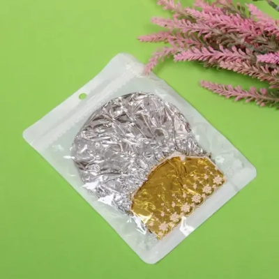 Шапочка фольгированная для окрашивания и хим. завивки волос «Стойкий цвет», цвет золото и серебро, 13*19см