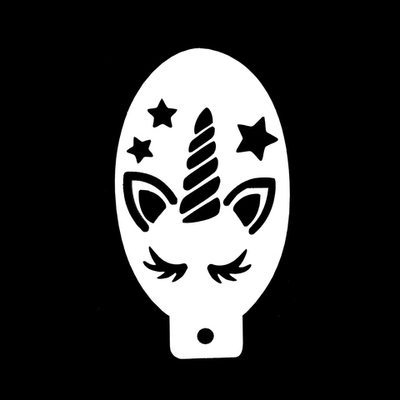 Трафарет для аквагрима "Единорог"  8*13