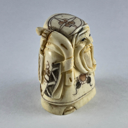 Статуэтка нэцкэ Фукурокудзю с волшебной колотушкой