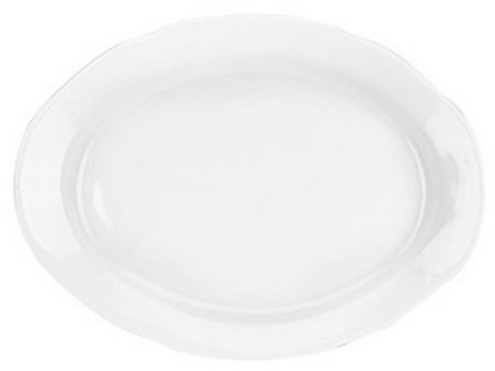 Блюдо овальное "БЕЛОЕ ИЗДЕЛИЕ (Идиллия)" 33 см, Беларусь.