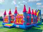 Коммерческий надувной батут «Замок развлечений», 12*7*5,5 м