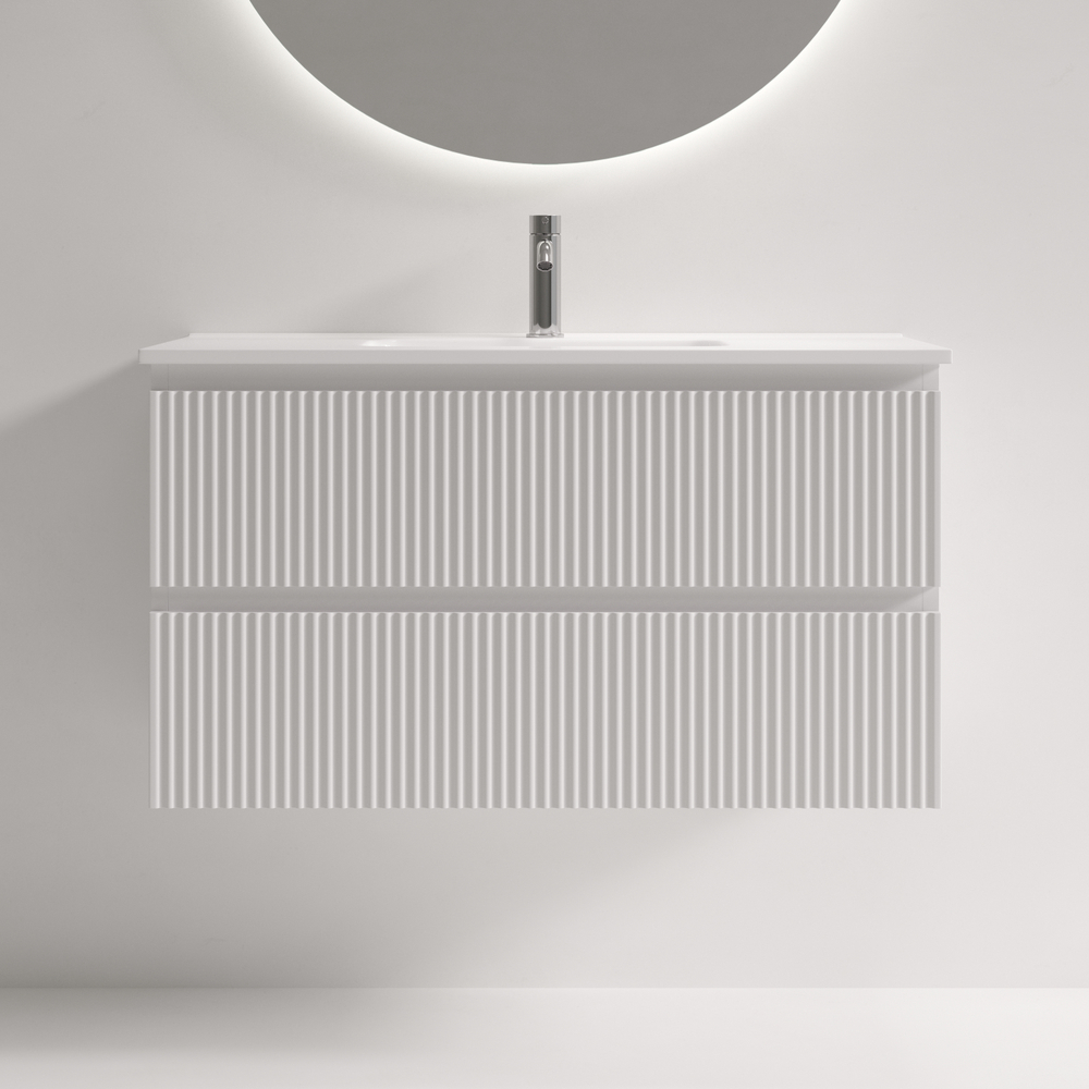 Тумба подвесная Sancos Snob R 890х390х500, Bianco, SNR90/39W