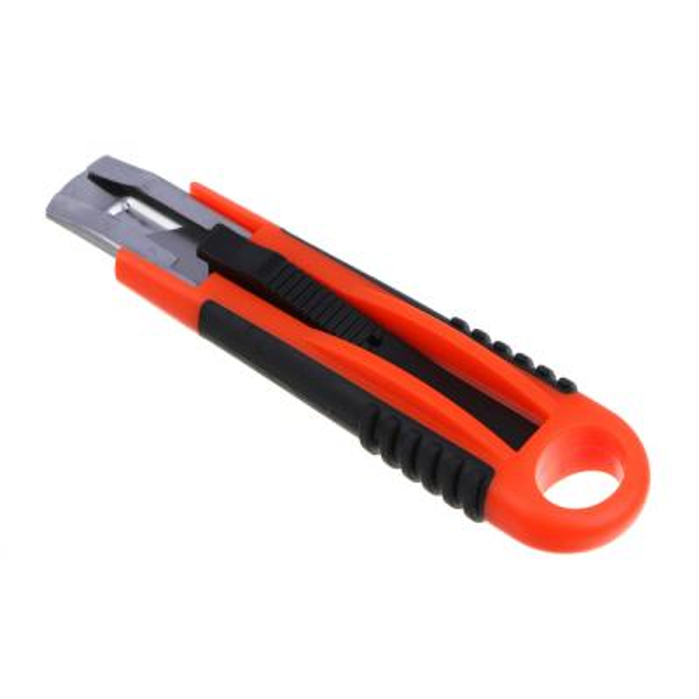 Нож 18мм выдвижной с пружиной Ермак PS+TPR