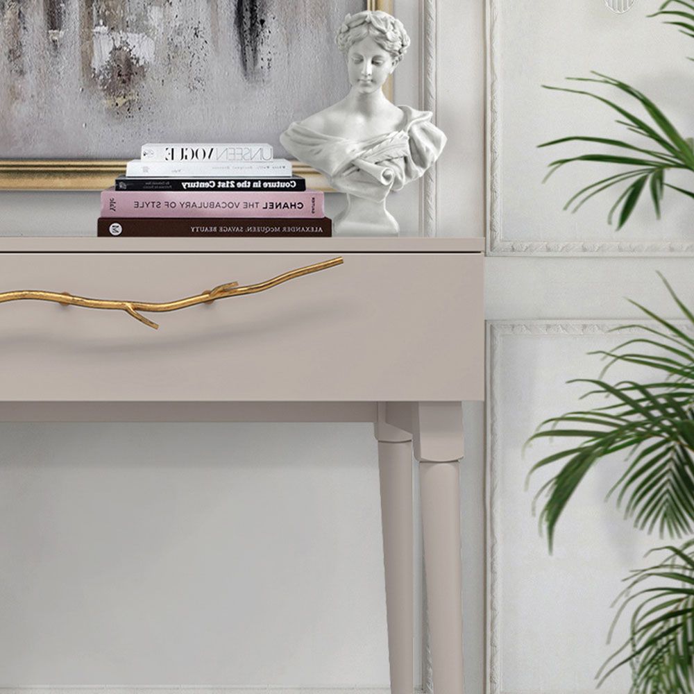 Консоль Арт Колор matte Стайл Голд Серый агат матовый