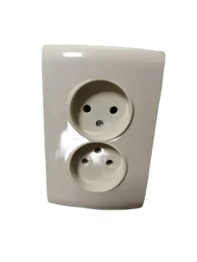Розетка 2-я без з/к бежевая Profitec