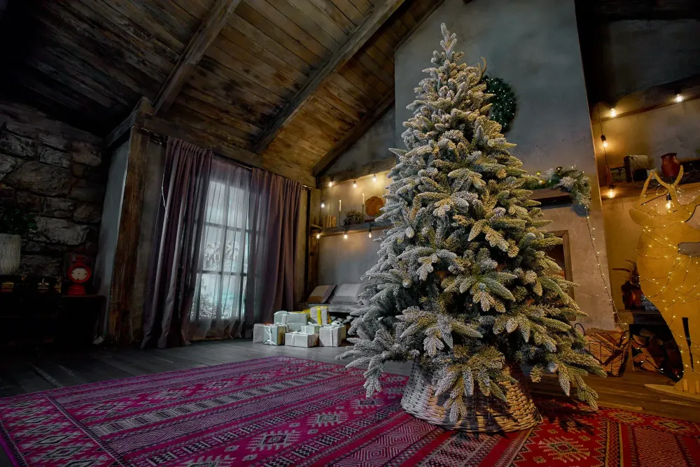 Заснеженная елка «Noel» (Литая+пвх) 210 см / 2,1 м