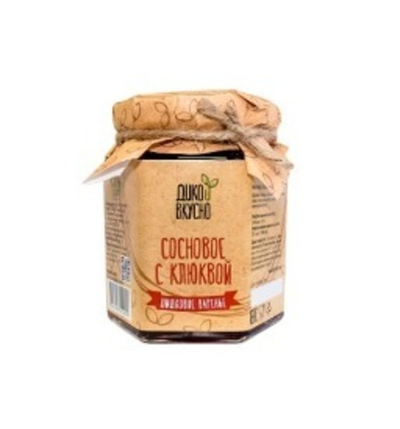 Варенье сосновое с клюквой. 220гр.