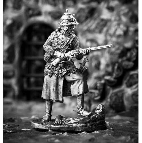 Оловянный солдатик Панцирный казак польских гусар 1610 год, поход на Москву