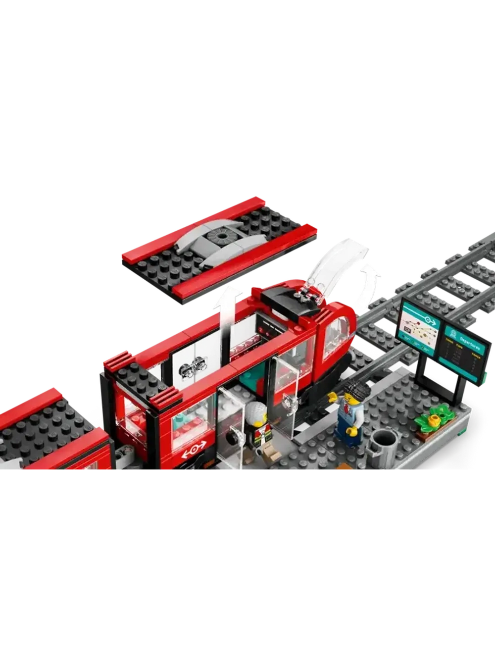 Конструктор Сити Трамвай и станция в центре города 811 дет