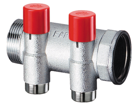 Балансировочн. коллектор 1" с 2 отв. 3/4" EUROKONUS