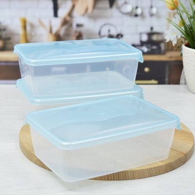 Набор контейнеров для заморозки 3шт 1,35л "Sugar&Spice", голубой