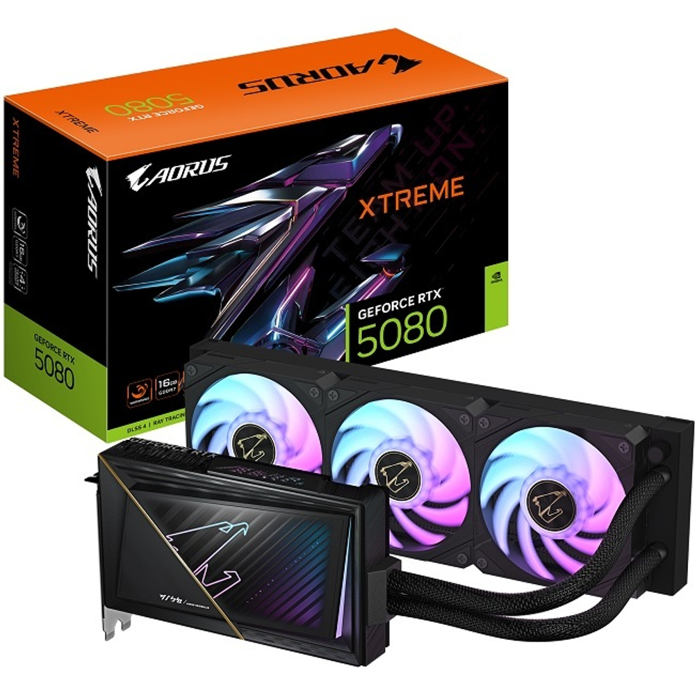 Видеокарта GIGABYTE GeForce RTX 5080  XTREME WATERFORCE 16GB (GV-N5080AORUSX W-16GD)