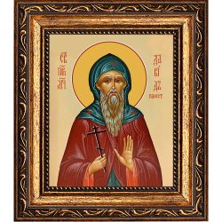 Давид Палестинский преподобномученик . Икона на холсте.