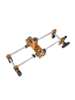 Кондуктор для врезки дверных замков 8 фрез / Шаблон для врезки дверных замков, ручек, личинок / комплект 12 предметов + кейс