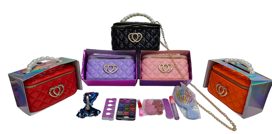 Подарочный косметический набор для ногтей и волос ,  в чемоданчике