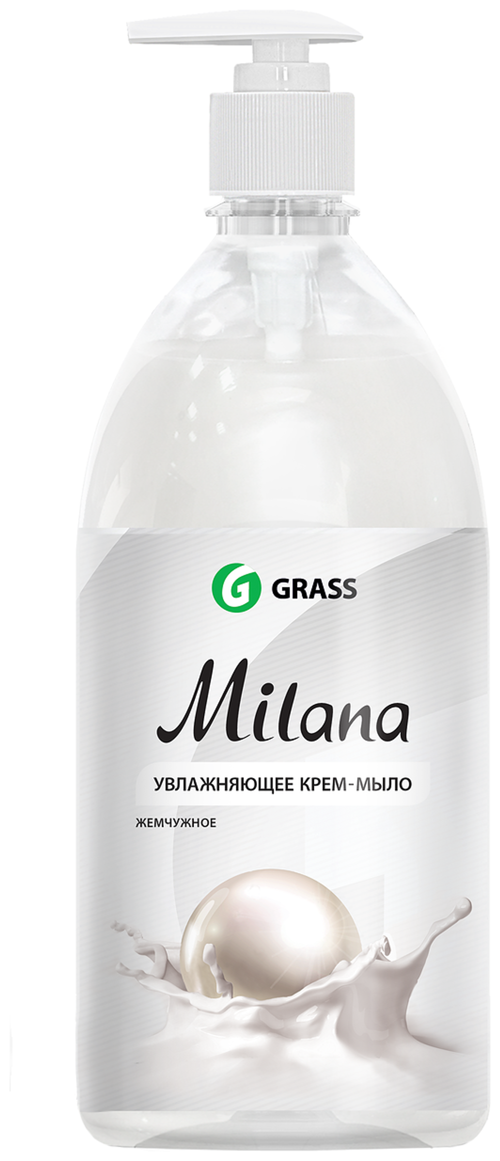 МЫЛО-КРЕМ GRASS MILANA ЖИДК ЖЕМЧУЖН 1Л