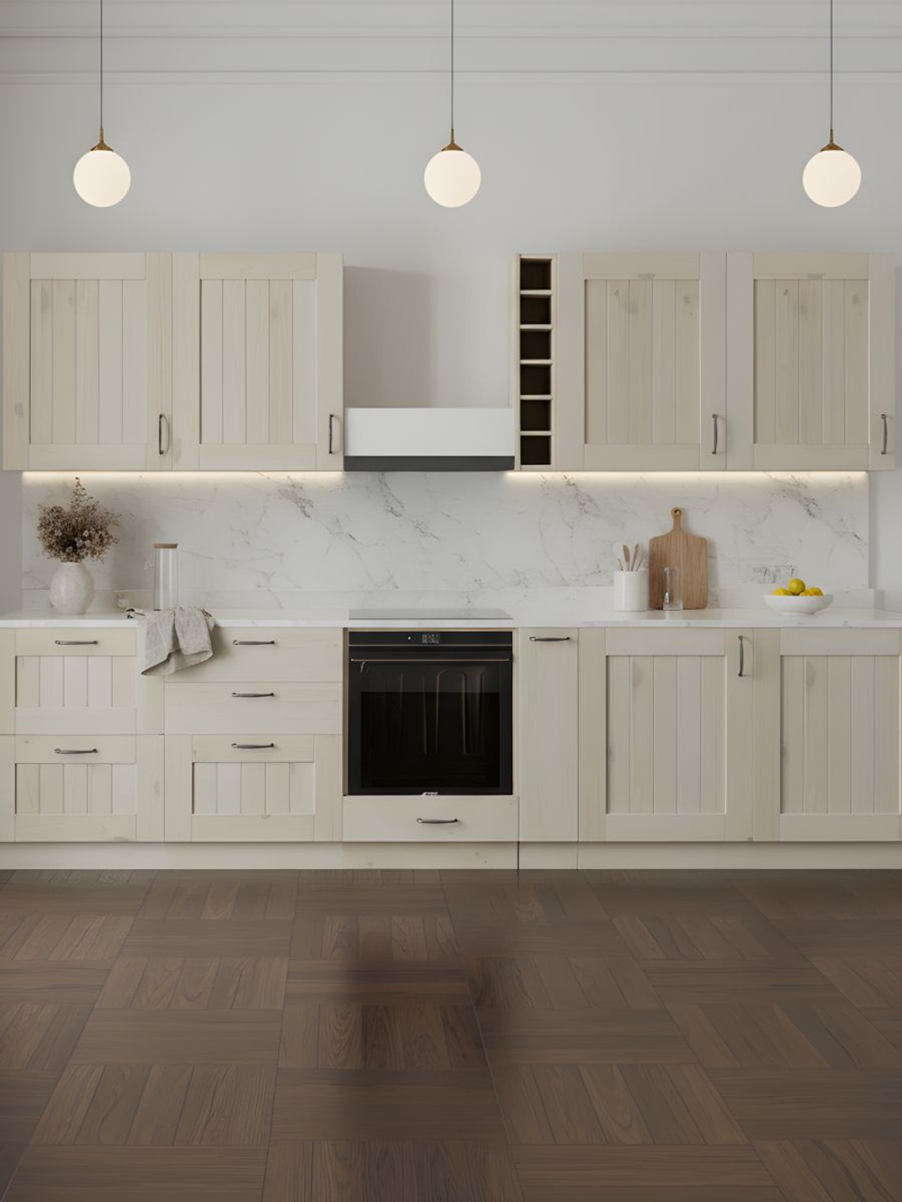 Фальшпанель для кухни Вестфалия, 56х2х72, массив сосны, Dipriz