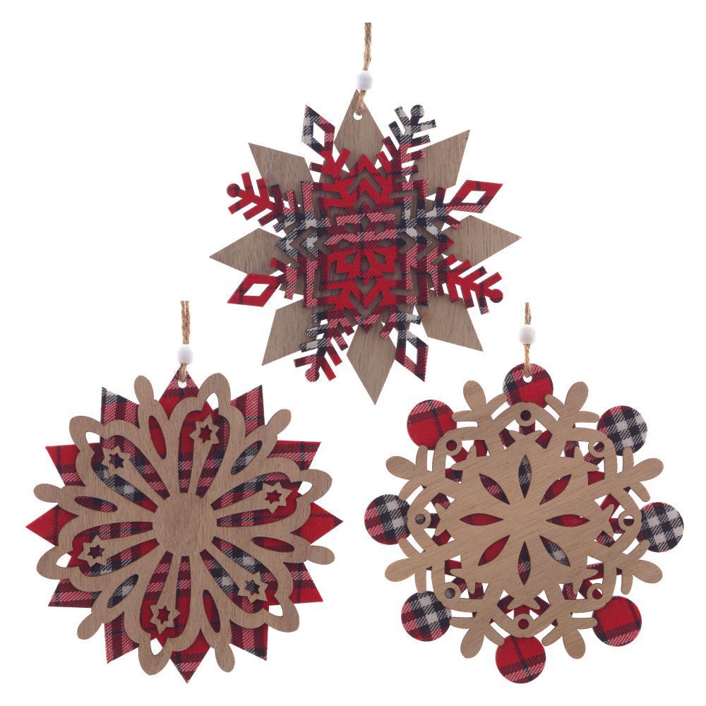 GAEM Украшение новогоднее "Снежинка", L15 W0,6 H15,5 см, 3в.