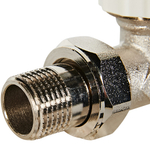 Клапан термостатический прямой ROMMER - 1/2" (ВР/НР-американка, PN10, Tmax 110°C)