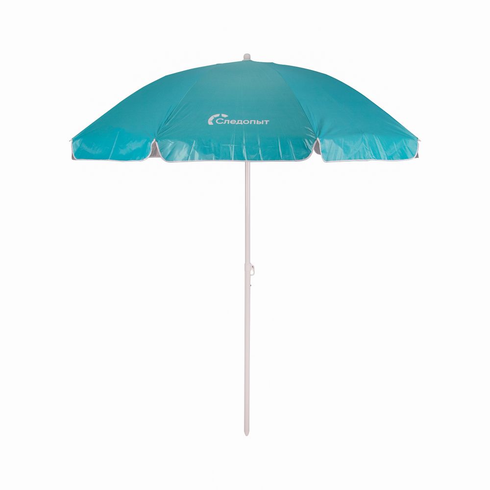 Зонт пляжный СЛЕДОПЫТ с наклоном, d - 210см, h - 220см, d штока 28/32мм, Oxford 210D, цв. голубой/10