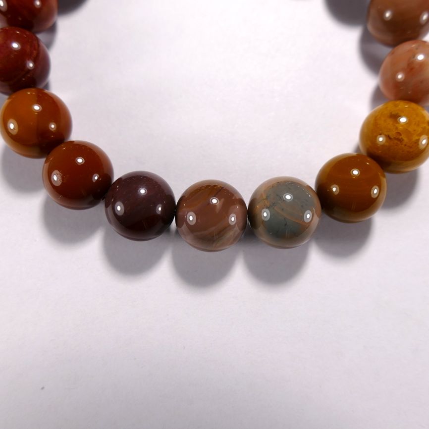 Бусина из агата Алашанского, красно-коричневого, шар гладкий 12 мм