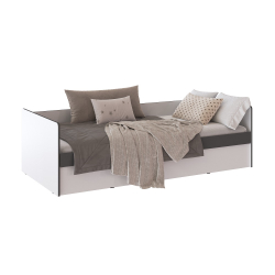 Кровать с подъёмным механизмом Асцелла 90х200, Белый, Графит серый