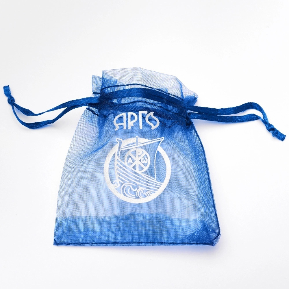 Браслет текстильный со вставкой из серебра/Чернение