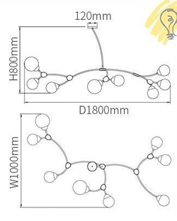 Люстра IVY Pendant 8