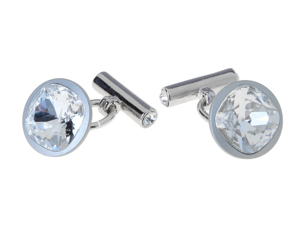 "Абес" запонки в родиевом покрытии из коллекции "Виконт" от Jenavi