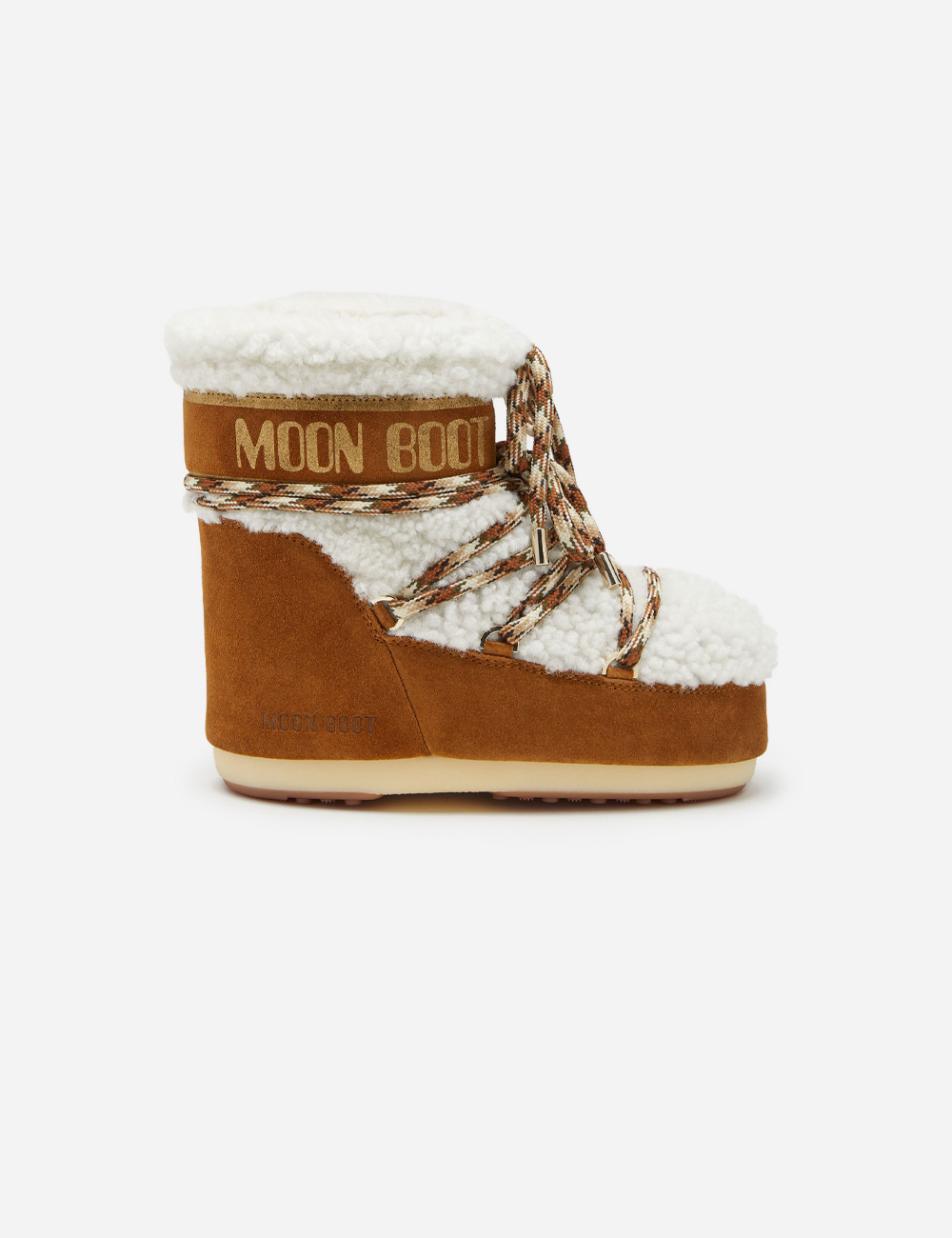 Moon Boot Lab69 Icon Low Brown Shearling Boots