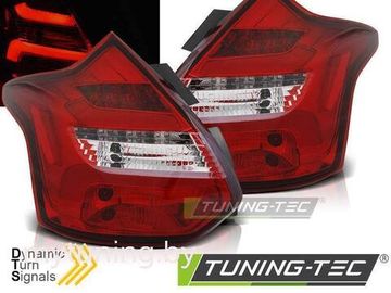 Задние фонари для Ford Focus III Hatchback (11-14) LED Red Crystal