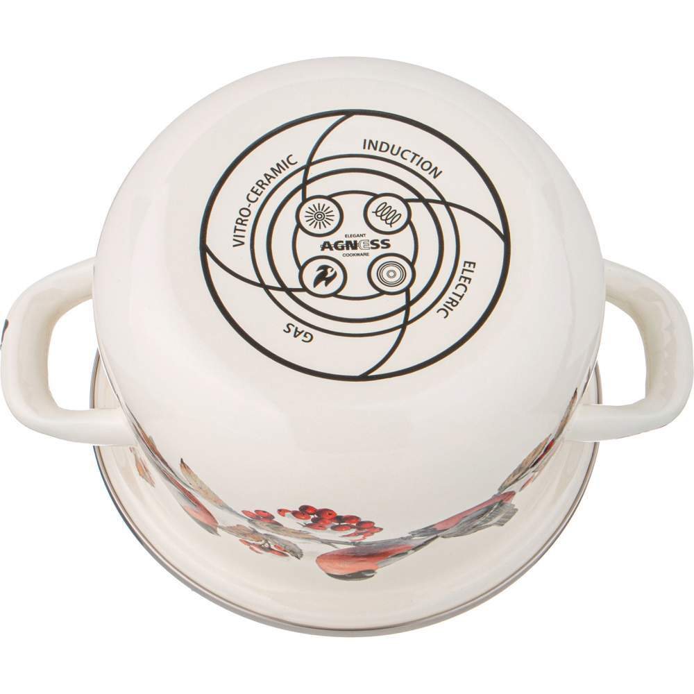 Кастрюля 1,5л "Снегири"