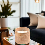 Аромасвеча Nour Bougie Alterna Rose рафия бежевая 2400 г