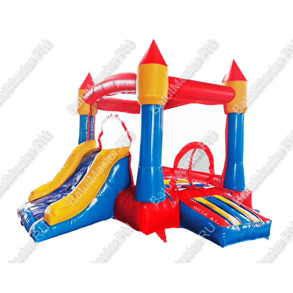 Надувной батут "Мини-Замок" 3,5*3*2,8 м.