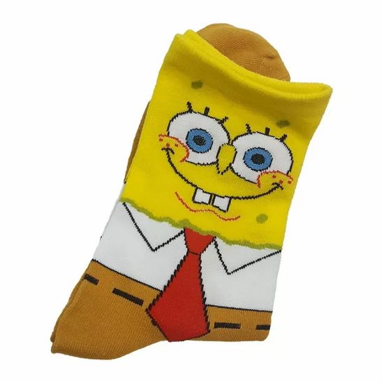 Носки "Спанч Боб в ярком галстуке", р-р 35-39 (комиксы)