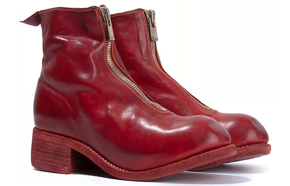 GUIDI Ankle Boots Women"s Red