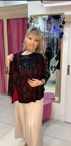 Двойка гипюровая (жакет и топ)