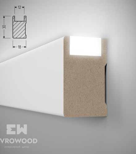 Рейка МДФ EVROWOOD, R 010