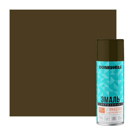 Эмаль DONEWELL универсальная акриловая RAL 6014 хаки глянцевая