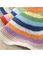 Шляпа соломенная женская с полями летняя пляжная