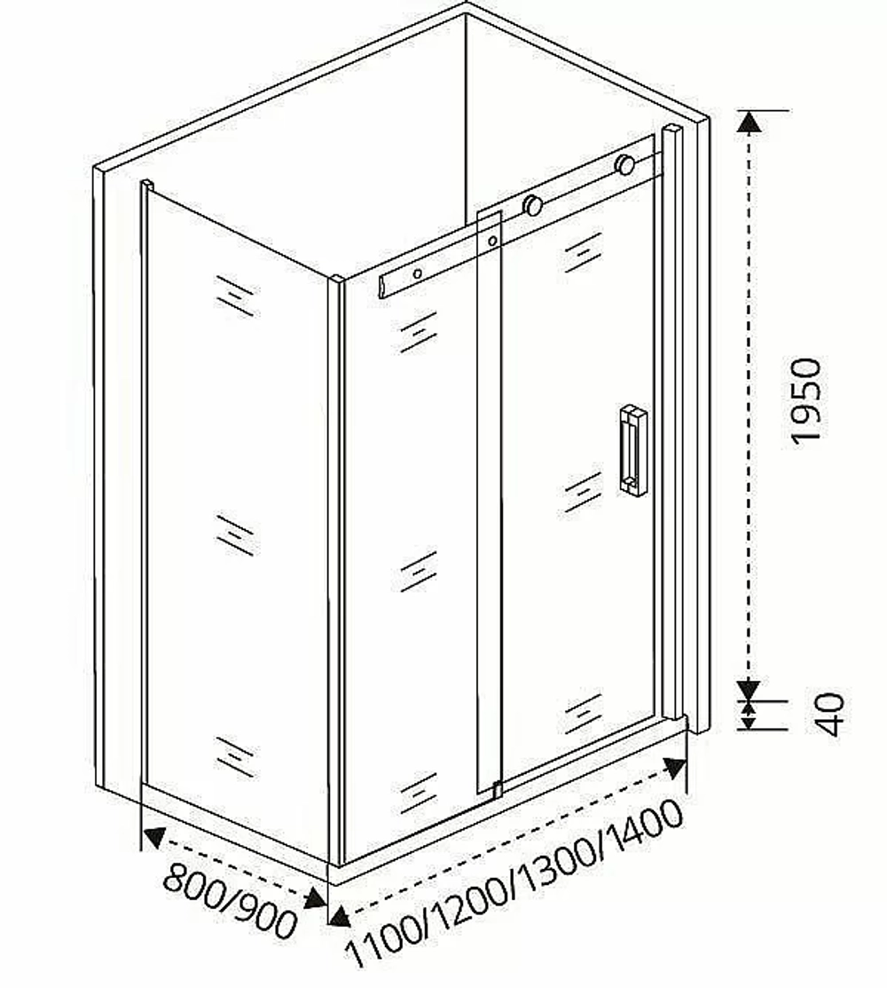 Душевой уголок Good door JAZZ WTW+SP 140x80 тонированный/бронза