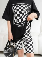 Летний костюм для девочки с велосипедками